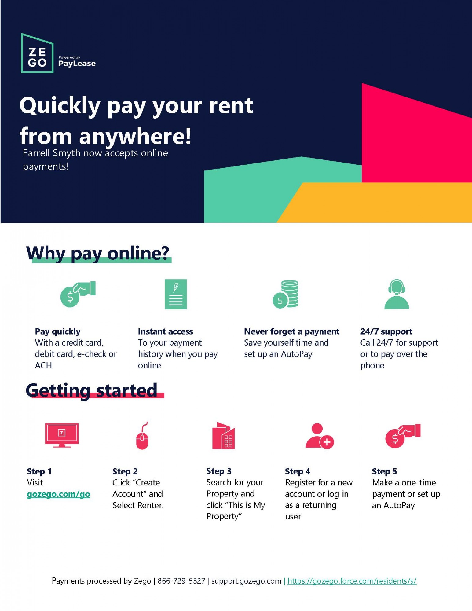 Farrell Smyth, Inc. Rent Payment Portal 